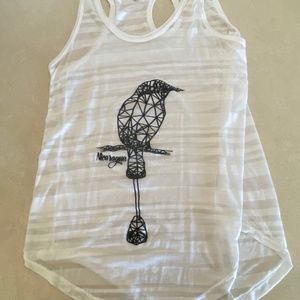 Cute tank top with bird
